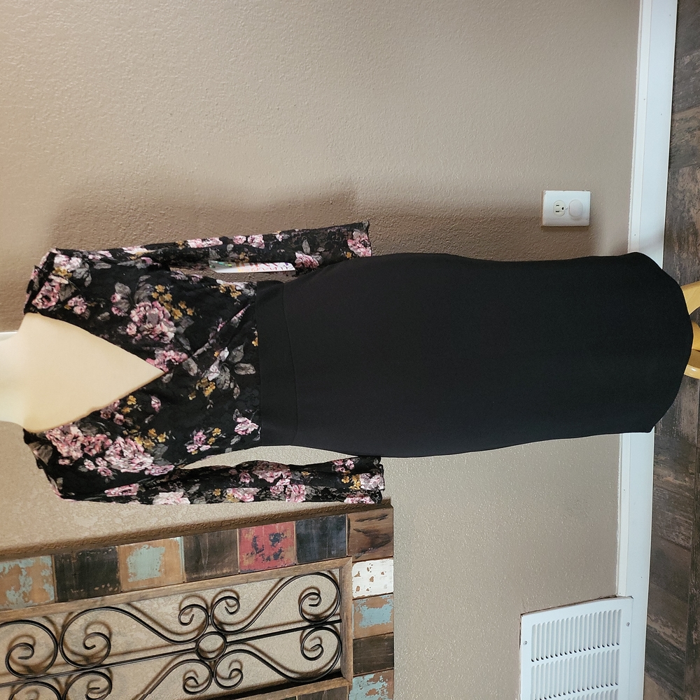 Black Flower Dress